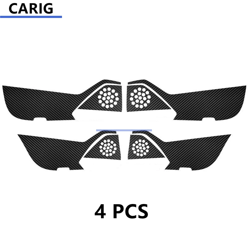 For VOLKSWAGEN TIGUAN ALLSPACE 17-22 Door Anti-kick Sticker Modified Carbon Fiber Interior Car Film Accessories Modification