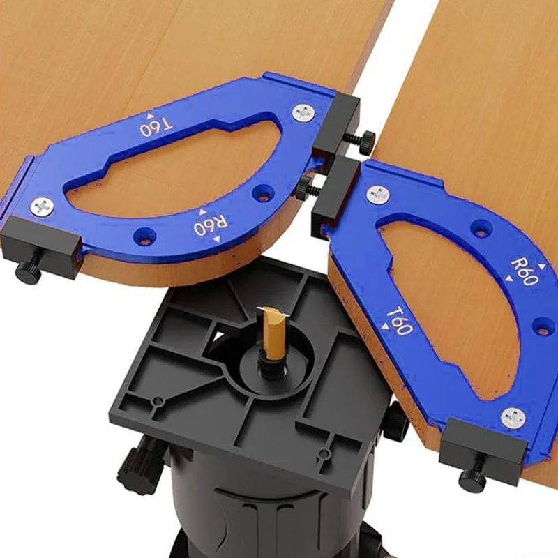 7 Pcs Aluminum Arc mold R-gauge and T-gauge arc cutting rounded corner trimmer positioning woodworking tools
