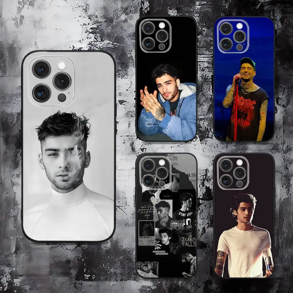 

Singer Z-Zayn M-Malik Phone Case For iPhone 16,15,14,13,12,11,Pro,Max,Plus,X,XS,SE,E,Mini,Soft Silicone Black Case