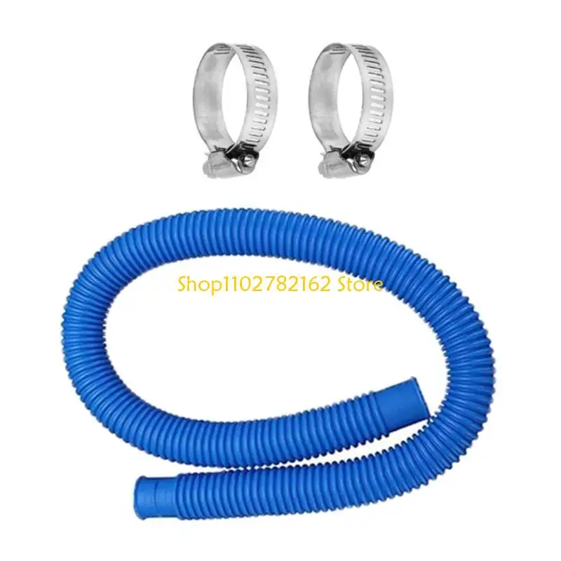 547B Replacement Pump Hose Tubes for Pumps 150cm Swimming Pool Hose 1-1/4Inch Hose with Clamps for Above Ground Pool