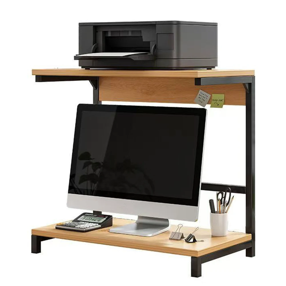Penyangga Monitor Komputer 2 Tingkat, Penyangga Printer, Penyangga Monitor, Penyangga Desktop untuk Printer, Komputer Desktop, Laptop dan Monitor