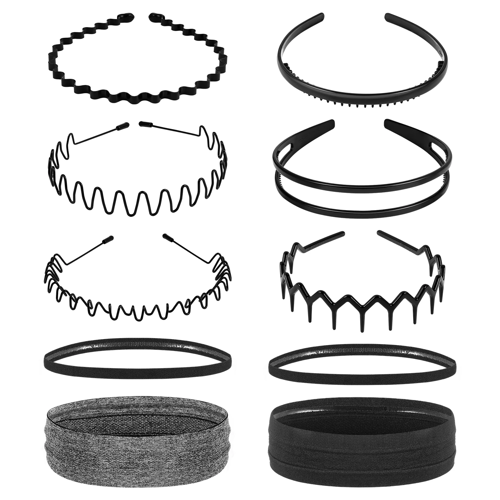 

Hair Hoops Comfortable Bands Jewelry Decorate Accessories Iron Cloth Women Headwear Elastic Hairband Wavy Miss