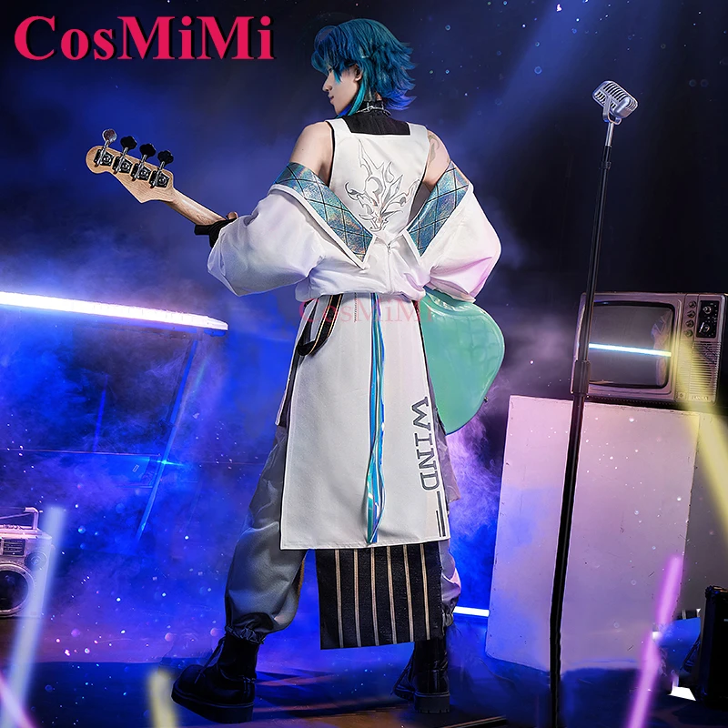 CosMiMi Xiao Cosplay Game Genshin Impact Costume Four Winds Band Fashion Everyday Cool Outfit Carnival Party Role Play Clothing