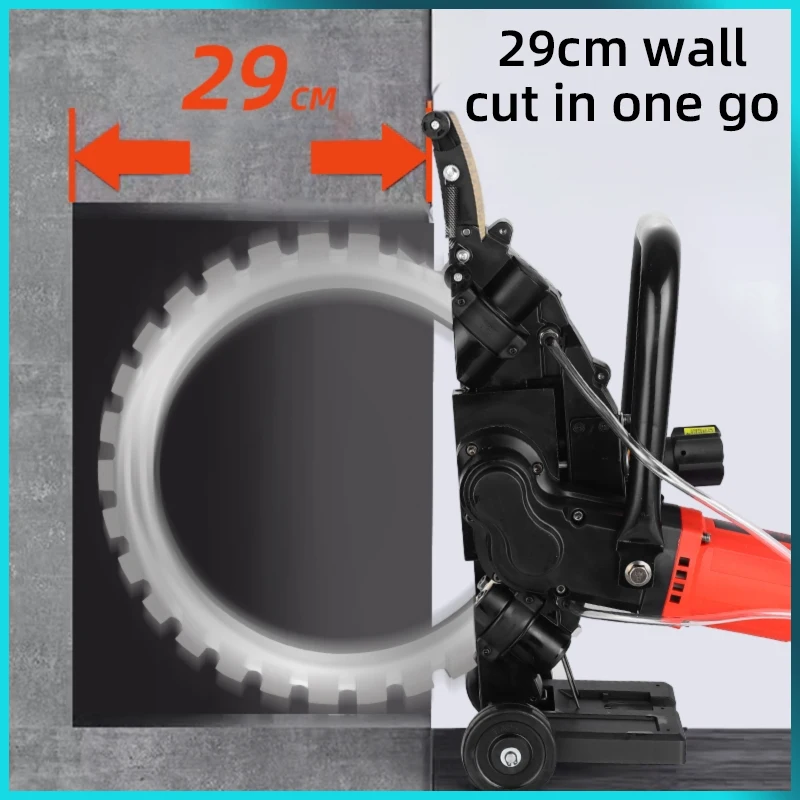 High-Frequency Brushless Wall Saw Dustless 3000RPM 6000W Concrete Cutting Machine for Stone Grooving Trenching Concrete Cutting