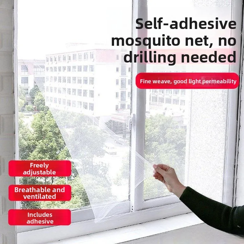 

Невидимая самоклеящаяся заплатка для ремонта москитных сеток на окнах, для домашнего использования, волшебная лента, легко устанавливаемая, для дверных шторок от насекомых