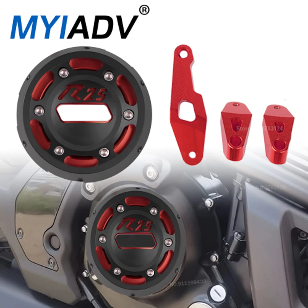 

For Yamaha YZF-R25 Motorcycle Engine Stator Cover Falling Protection Crash Pad Sliders 2015 2016 2017 2018 2019 2020 2021 2022