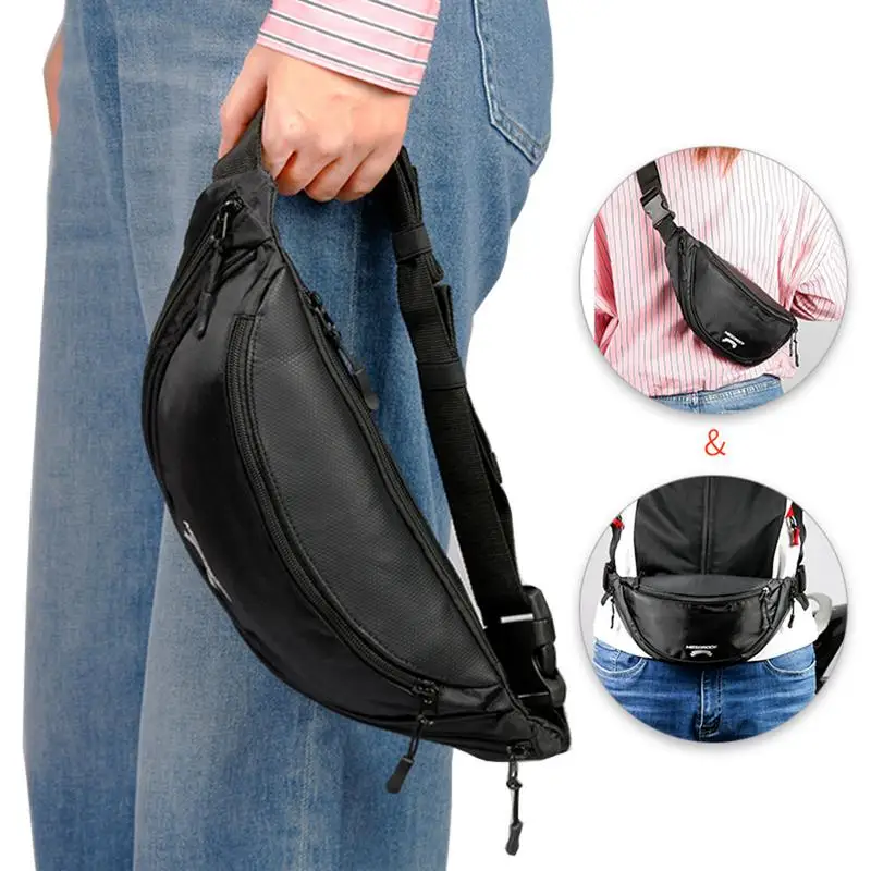 Motorcycle Waist Bags Chest Bag Safety Belt Rear Seat Passenger Grip Grab Handle Nonslip Strap With Handle Storage Bags