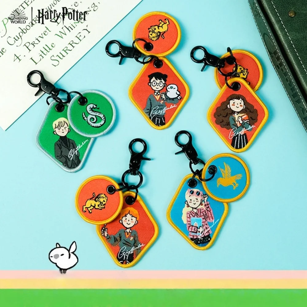 LLavero de juguete de Harry Potter, Hermione Ron Luna Malfoy, etiqueta de equipaje de personaje, llavero de Metal, adornos para bolso, regalos para niñas