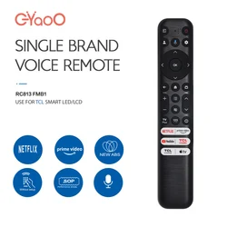 RC813 FMB1 Voice Remote Control Suitable For TCL Smart  Voice TV Remote Control  RC923 FMB1