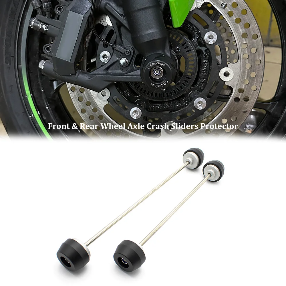 

For KAWASAKI ZX-10R/RR Ninja ZX-10R/RR ZX10R 2011-2023 Motorcycle Wheel Protector Front Rear Axle Fork Crash Slider