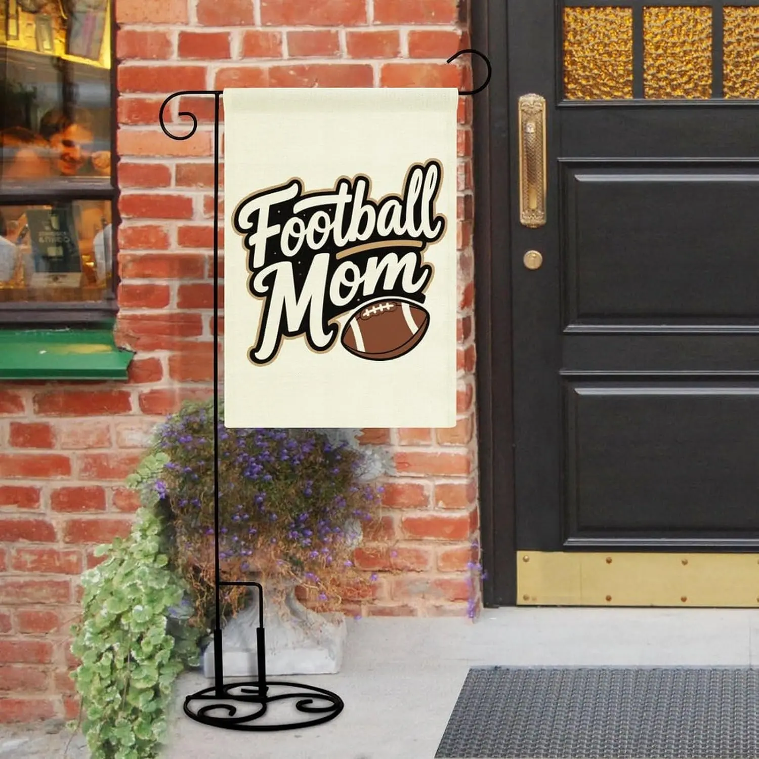 Football - Loving Mom Garden Flag, 12 X 18 Inch Double Sided Garden Flag for Yard Outside Decoration MME UUV HHM WZZ yyi