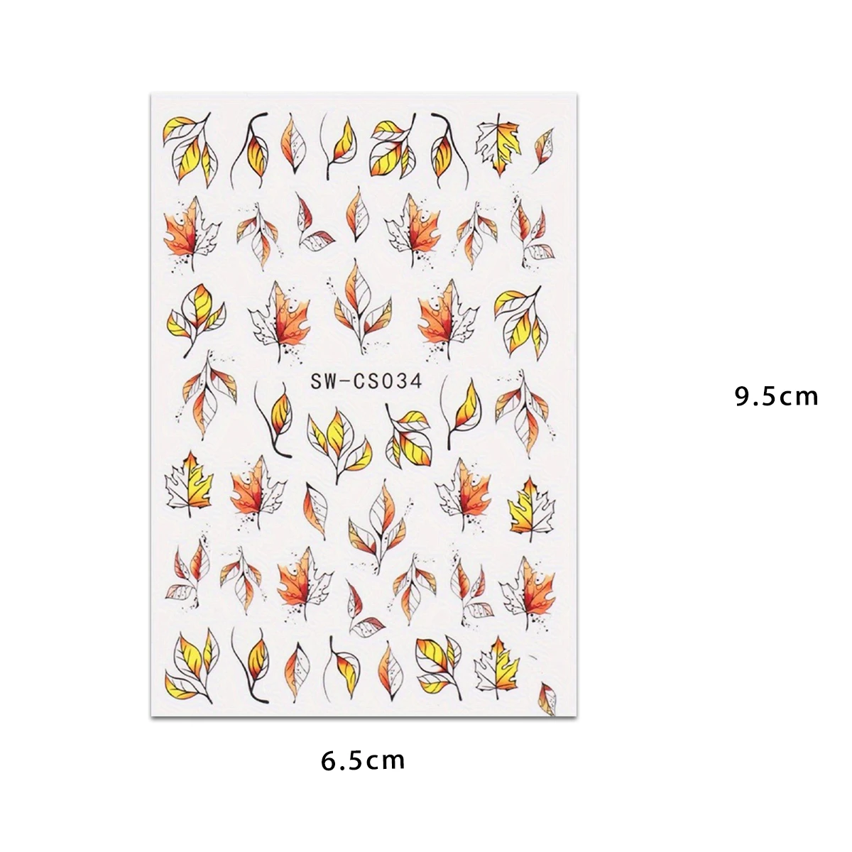 秋のカエデの葉のネイルステッカー 2 枚、毎日、休日、パーティーに簡単に貼れる DIY ネイルデコレーションステッカー