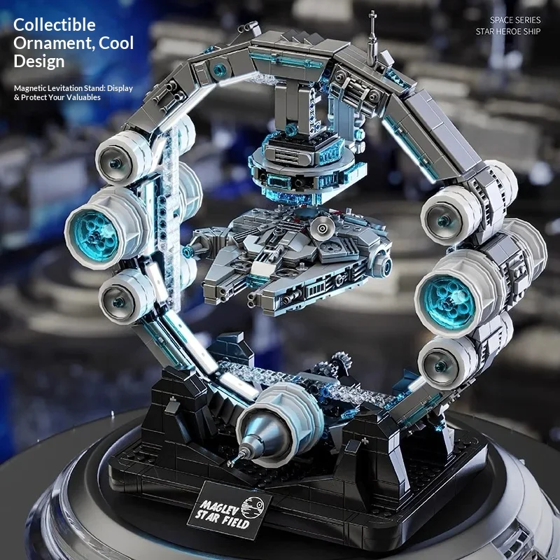 

In Stock Building Block JQ1122 JQ1165 JQ1166 Suspend Millennium Falcon Spacecraft Assembling Small Particle Toy Model Gift