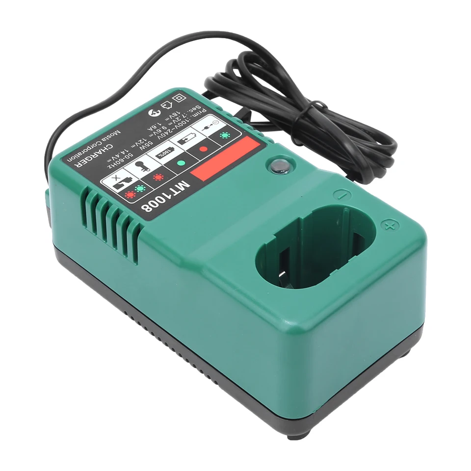 ユニバーサル電動ドリルバッテリー充電器,7.2/9.6/12/14/18V,us 110
