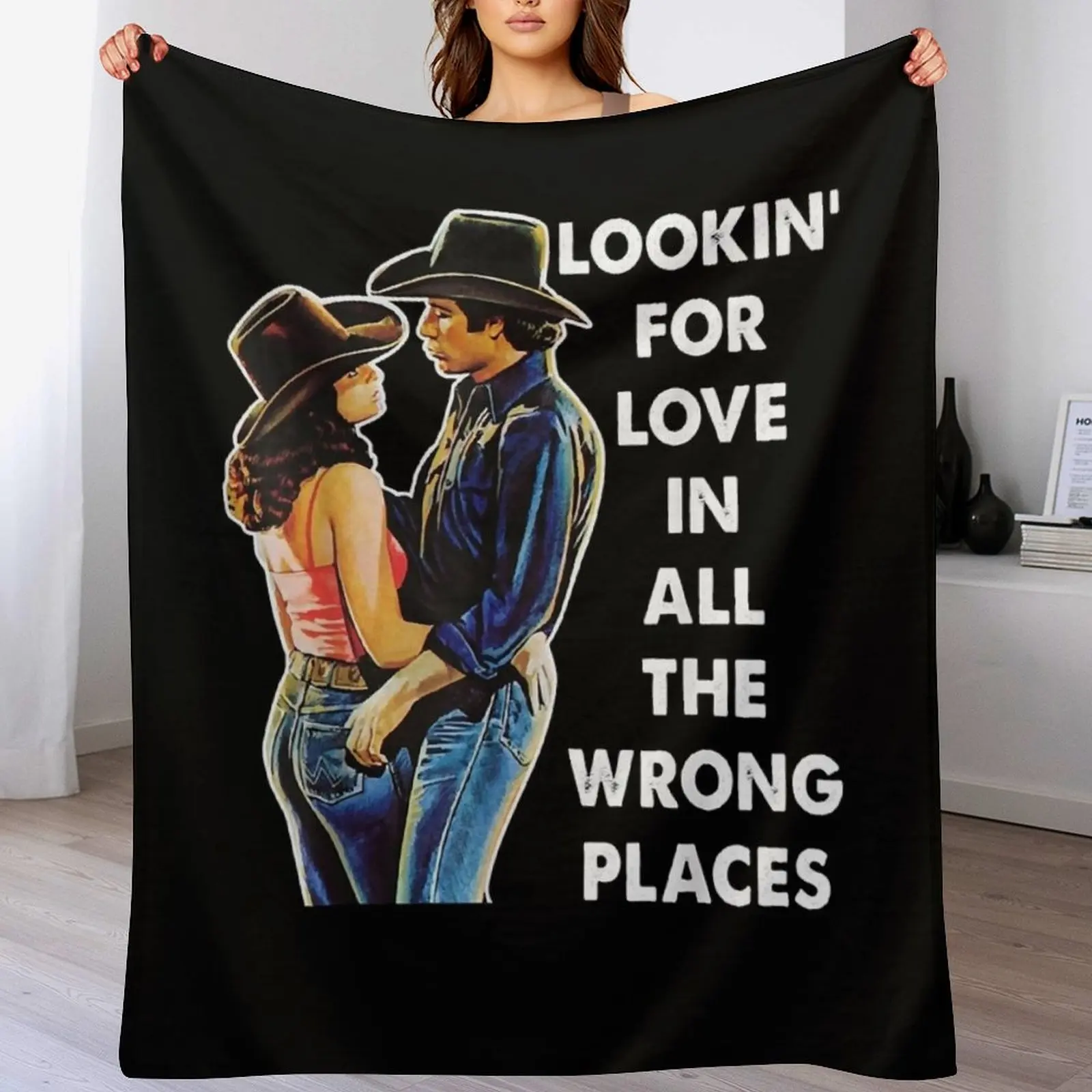 

Beautiful Model Western Urban Cowboy Movie Gift Music Fans Throw Blanket Long Lasting Soft Plush Blanket for Daily Use