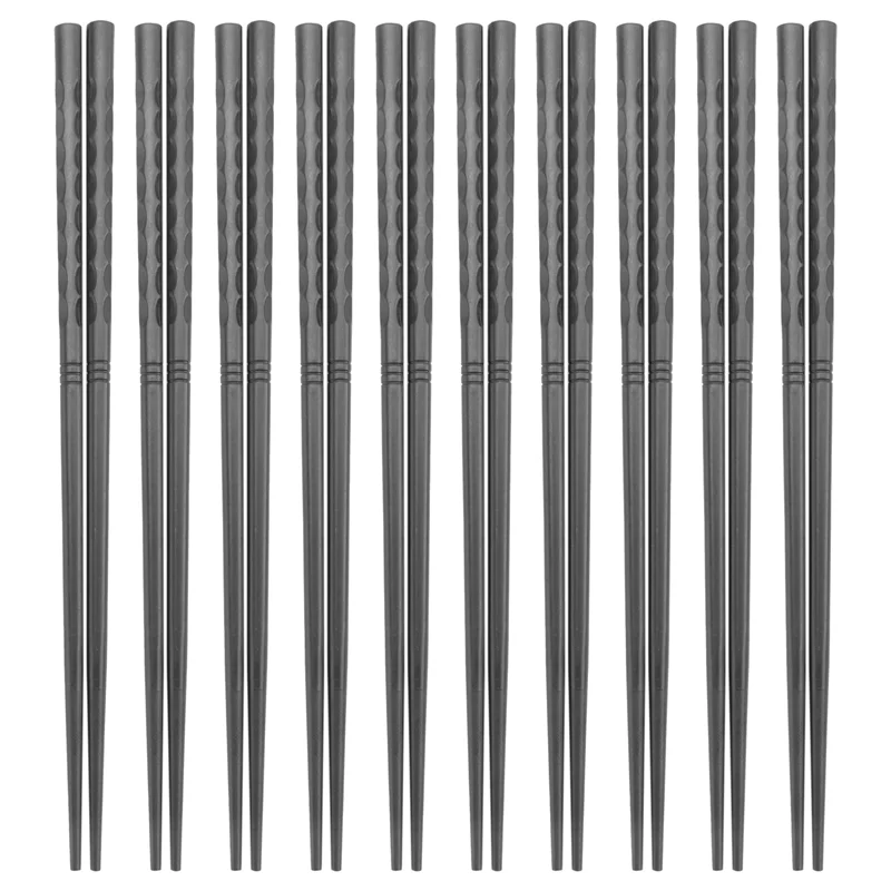 

A01F-Fiberglass Chopsticks Set Reusable Dishwasher-Safe Chopsticks For Home Restaurant Housewarming (10 Pairs)