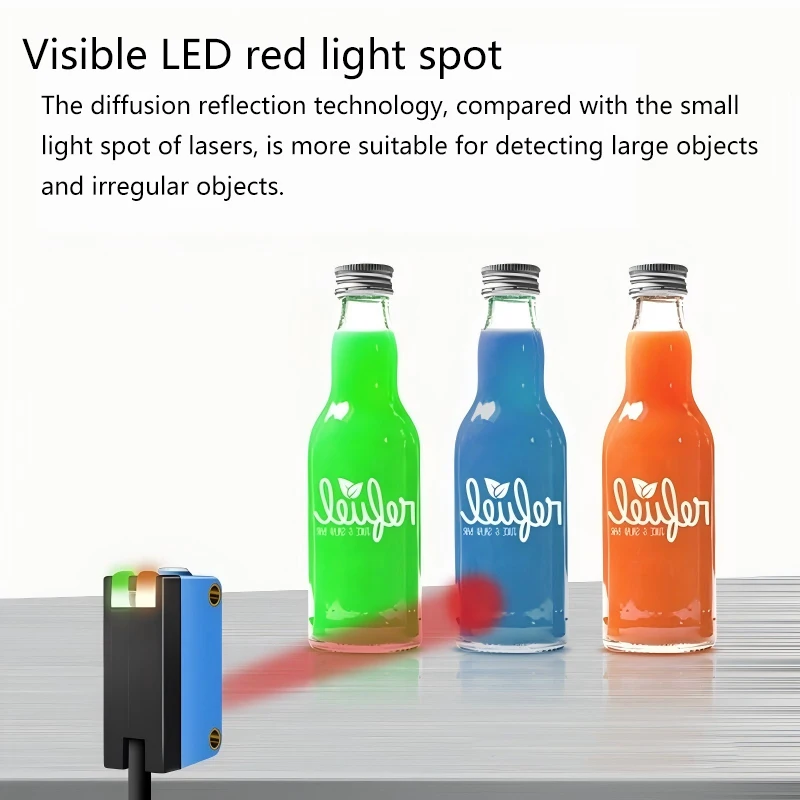 Mirror reflection photoelectric sensor background suppression E3Z-D61 R61 T61 detection switch diffuse reflection