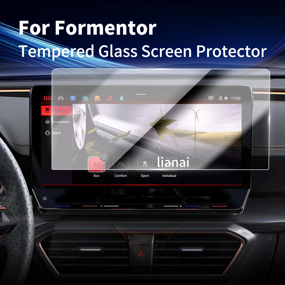 Carplay Display Digital Screen Protector Tempered Glass Protective Film Navigator Car Stickers Accessories For Formentor 2023