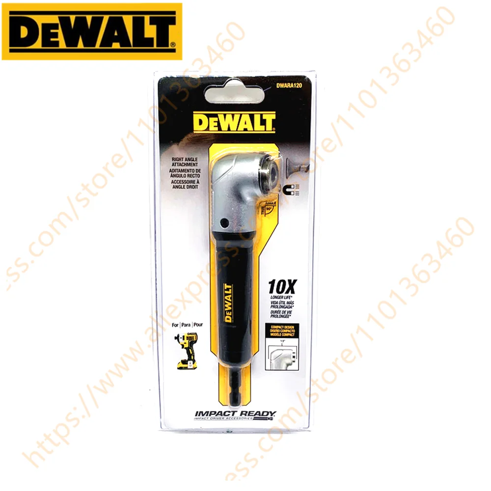 

DEWALT IMPACT READY MAXFIT Right Angle Magnetic Attachment Compatible with Any 1/4" Internal Hex Impact or Dril Driver DWARA120