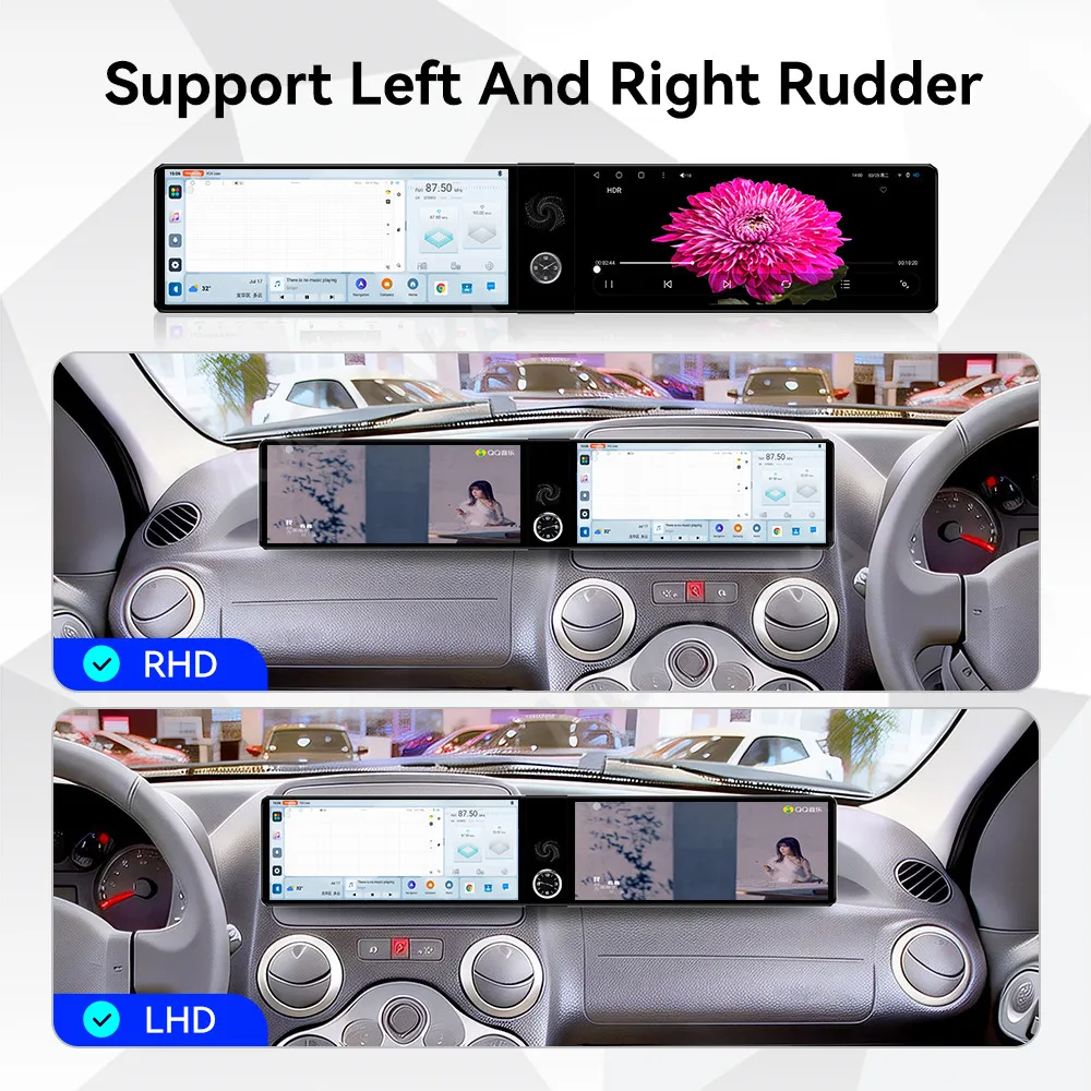Qualcomm Android Radio For Fiat Panda 2003-2012 Dual Screen GPS Multimedia Navigation Car Stereo Receiver player IPS Head Unit - view 2