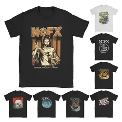 Nofx Hip Hop Drunk Men T Shirts Band Punk Rock Humorous Tees Short Sleeve O Neck T-Shirts Pure Cotton Gift Idea Clothing