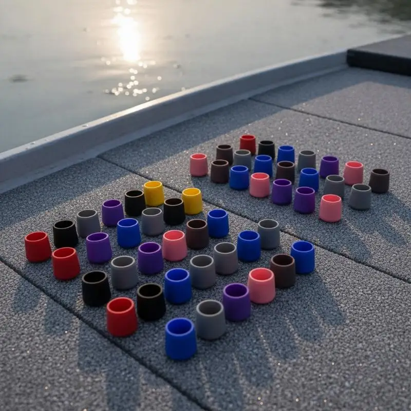 For Outdoor Angling Silicone Fishing Rod End Cap Protective Cover Anti Slip Pole Rear Plug Multicolor Fishing Accessories