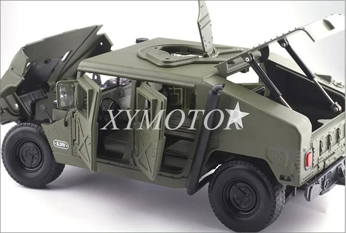 KDW-vehículo de campo Hummer, vehículo de aleación fundido a presión, modelo de coche, juguetes, regalos, verde, 1/18