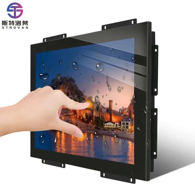 10 15 156 Inch Ip65 Industrial  Panel Mount Waterproof IK10 Explosion Proof Outdoor Highbrightness Rugged Lcd Display