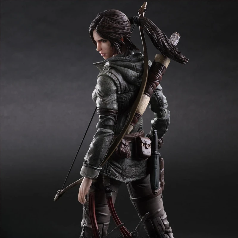 Anime Rise of the Tomb Raider Lara Croft Figure Joint Mobile Desktop Model Ornaments Home Decoration Children Birthday Gift Toy