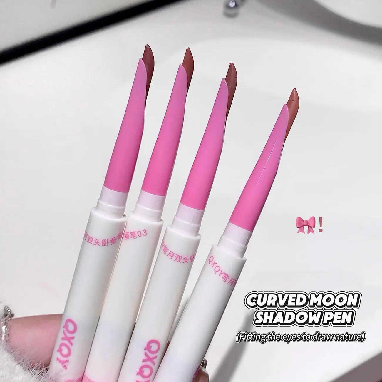 Dual-Ended Eyeliner Pencil - Zijderupspen met gladde textuur, eenvoudige toepassing en langdurige oogmake-up voor beginners