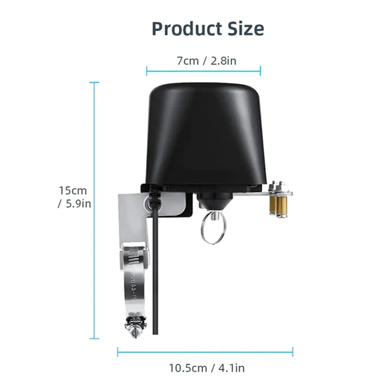 Tuya Smart Zigbee 3.0 Water Valve Mechanical Valve Switch Bluetooth Valve Control (AU Plug)