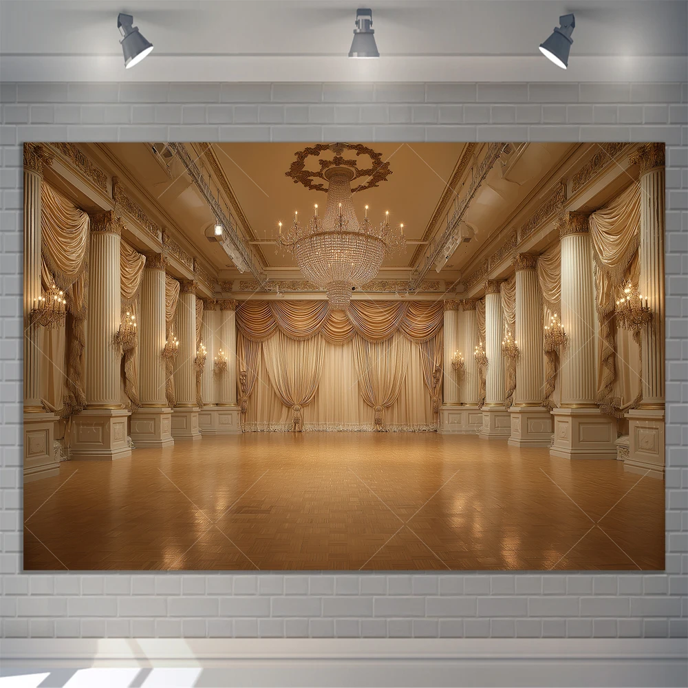 Customized Palace Theme for Adult Wedding Party Decoration Banner Provided Portrait Family Portrait Photography Studio Backgroun