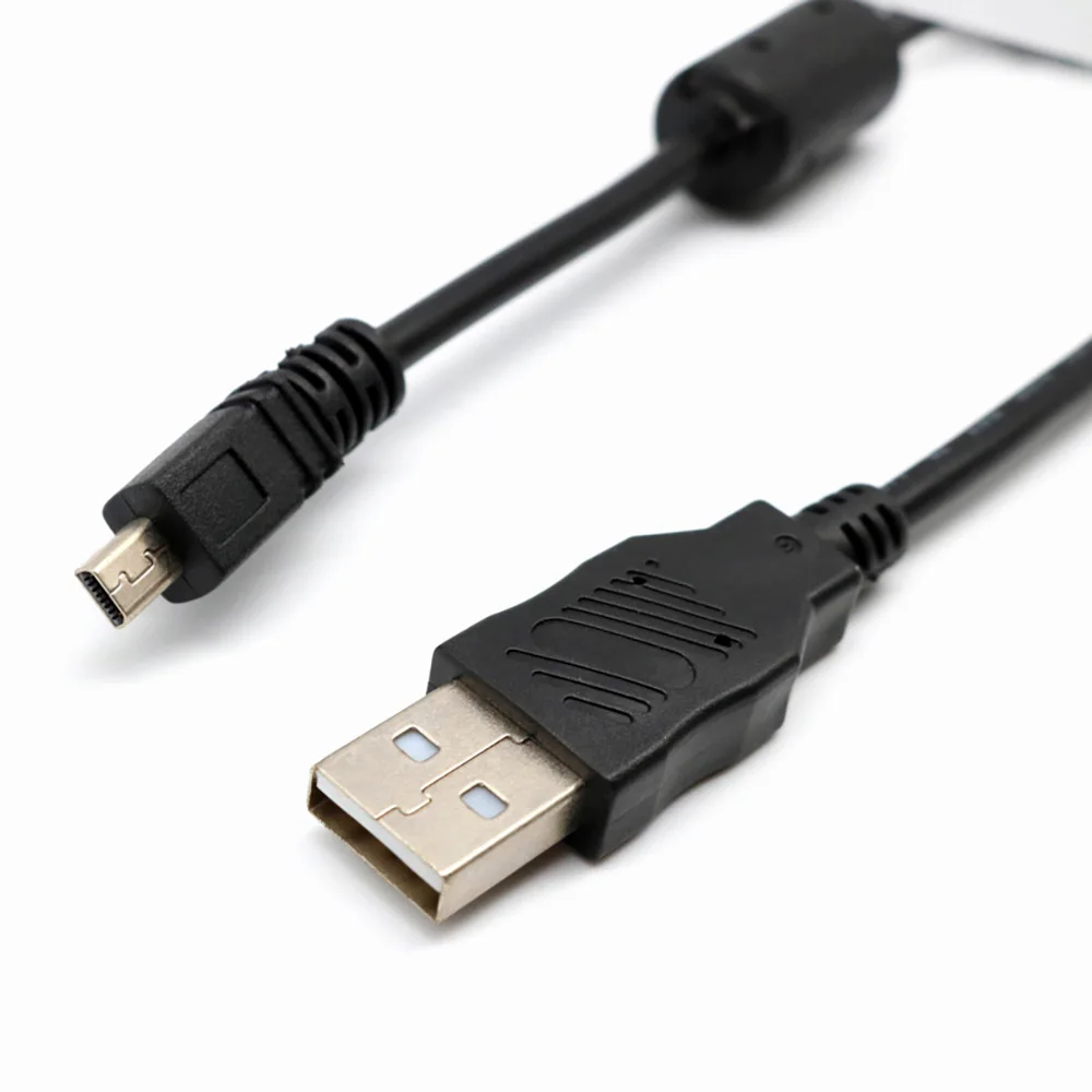 Cabo de dados USB para câmera Panasonic, carga de dados do PC, 8 pinos, 1,5 m