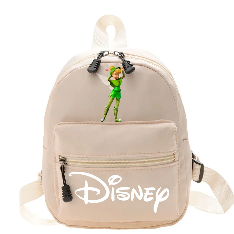 Disney tinker bell feminino bonito mini mochila 2024 novo estilo universitário na moda adolescente meninas saco de viagem moda feminina coração mochilas