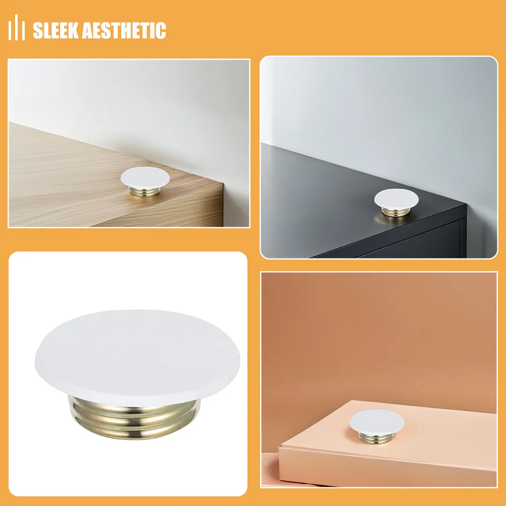 6 قطعة أخفى النار الرش يغطي غطاء السقف لوحة للمنزل مكتب مصنع الحديد ثقب دائري غطاء الرش النار #5