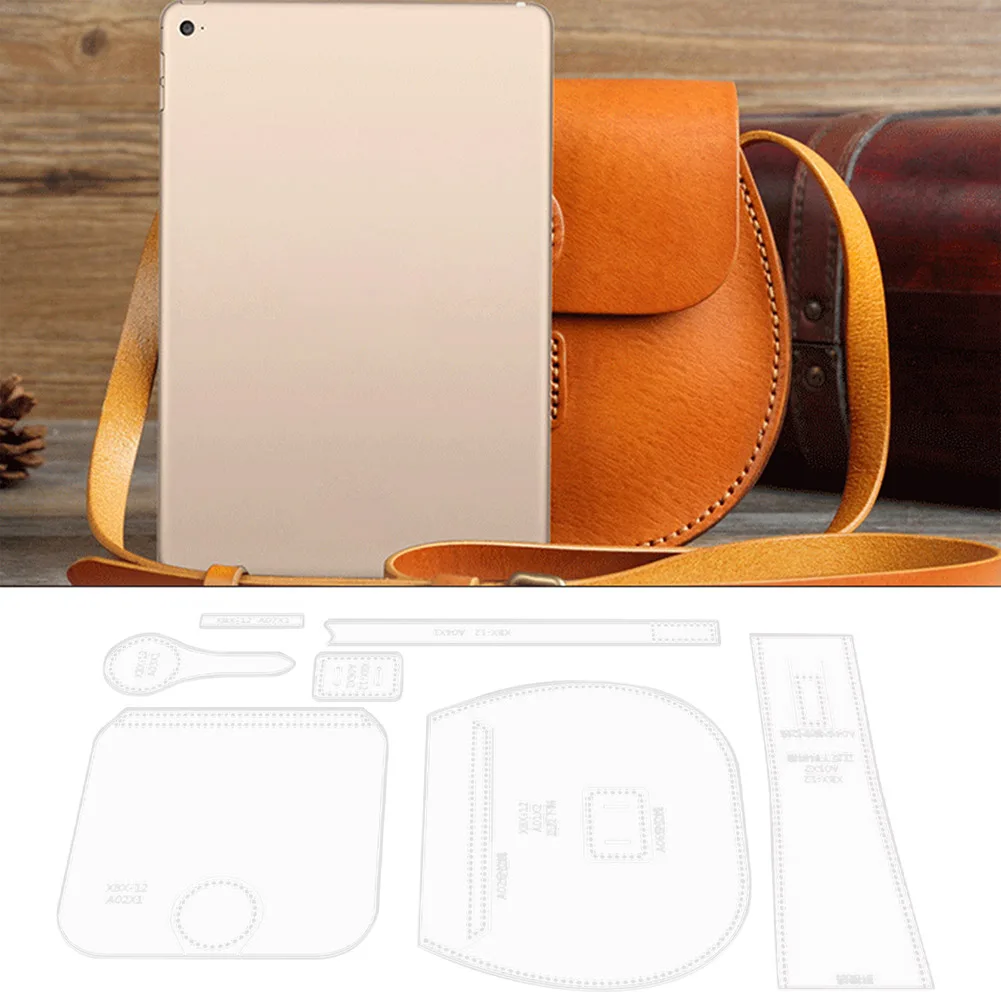 Handmade leather goods DIY tool, size, acrylic template, patchwork ruler, shoulder bag template tool