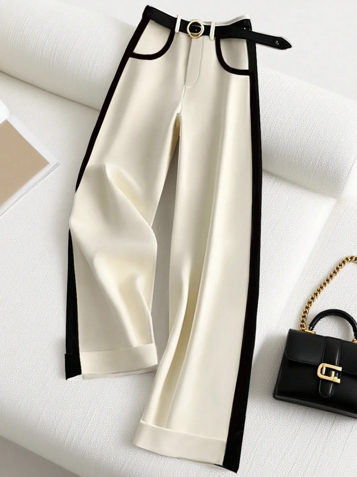 Feminino dirigido férias elegante lazer moda esportes ao ar livre emagrecimento versátil calças coreanas e europeias (sem cinto)