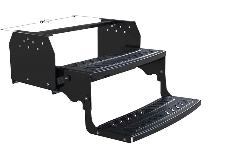 Caravan RV Camping Retractable Aluminum Alloy Entry Step Ladder With Anti-Slip Design