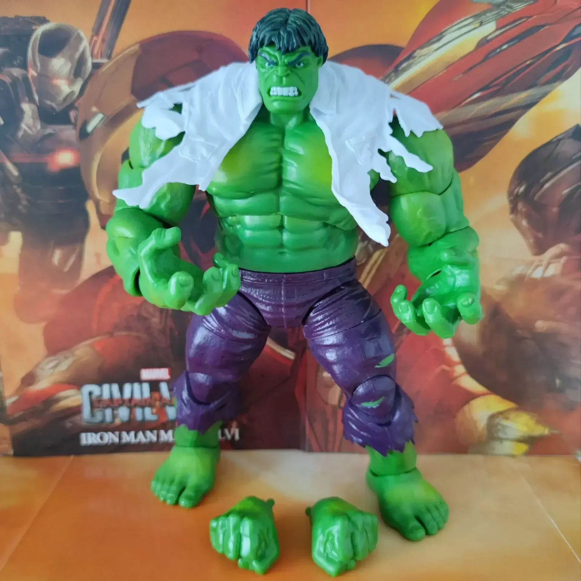 Marvel Avengers League Hulk Hulk Hulk 8" Articulated Doll Christmas Handmade Toy Children's Birthday Gift Loose Action Figure