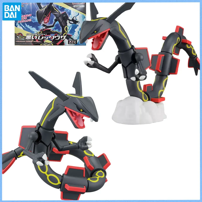 bandai-spirits-veritable-pokemon-plamo-collection-rayquaza-anime-figure-jouet-mobile-anime-peripherique-poupee-pour-les-collectionneurs