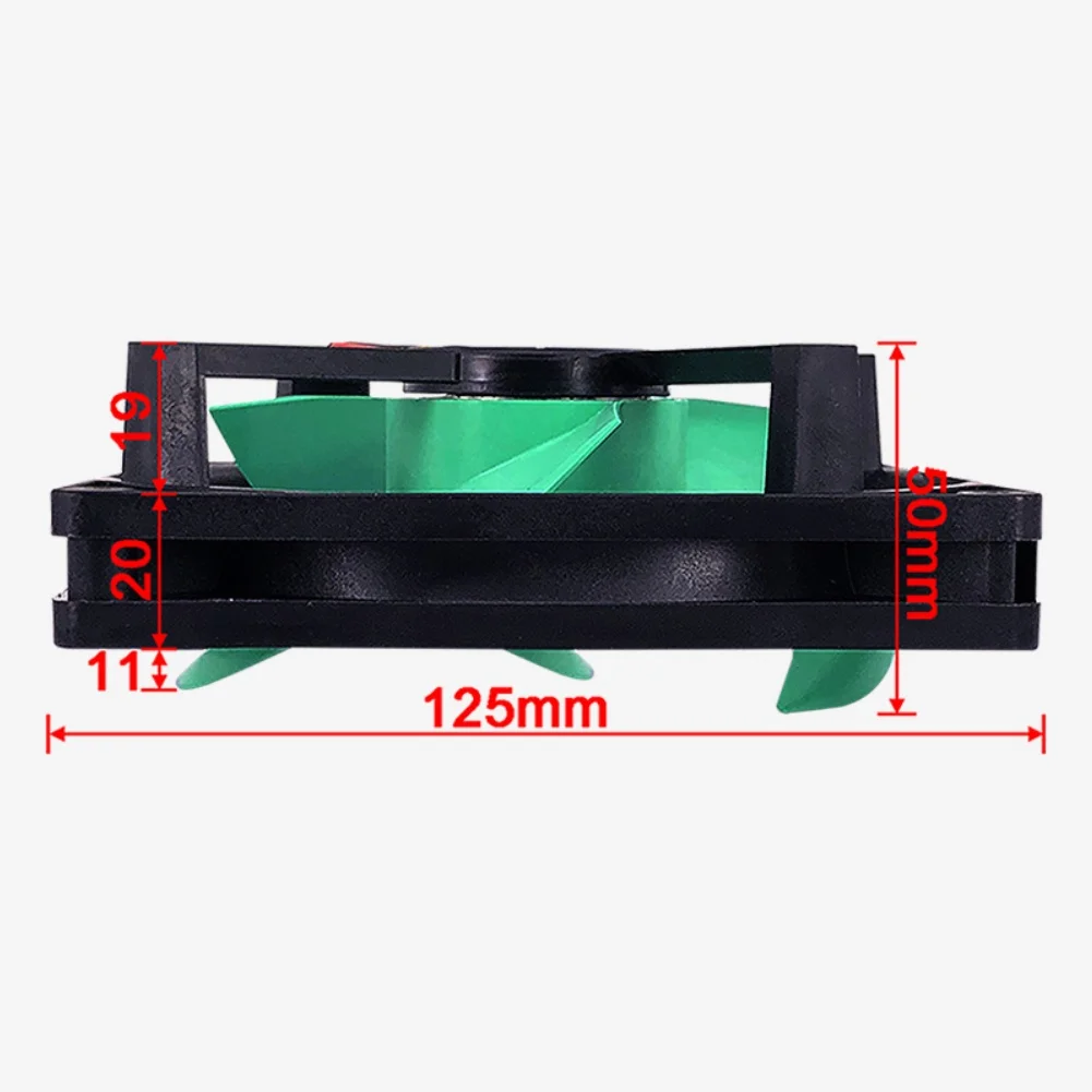 1Pcs Black DC 15V 0.28A Cooling Fan Motor FBA12J15V For Refrigerator Compartment Low Noise Replacement Accessory