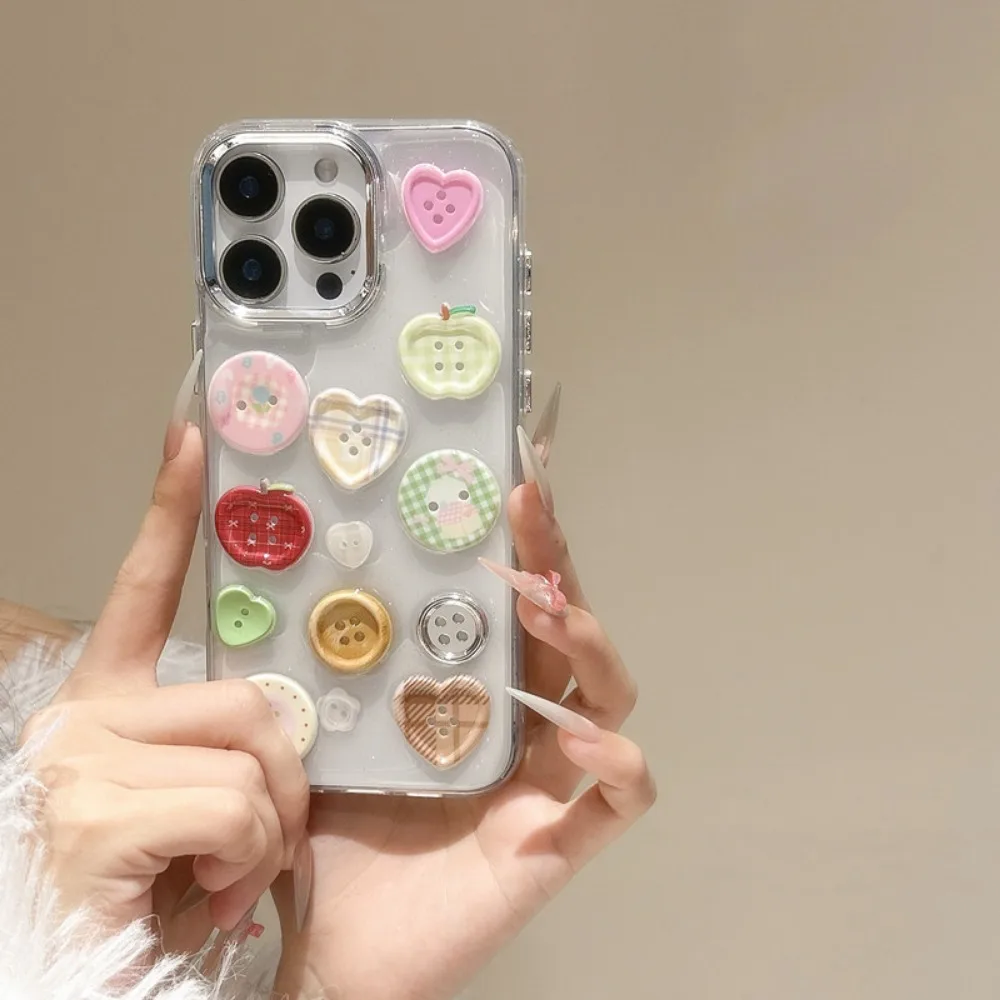 حافظة هاتف من راتنجات الايبوكسي ثلاثية الأبعاد على شكل قلب، مناسبة لهاتف آيفون 16 15 14 13 12 Pro Max 11 الغطاء الخلفي الواقي