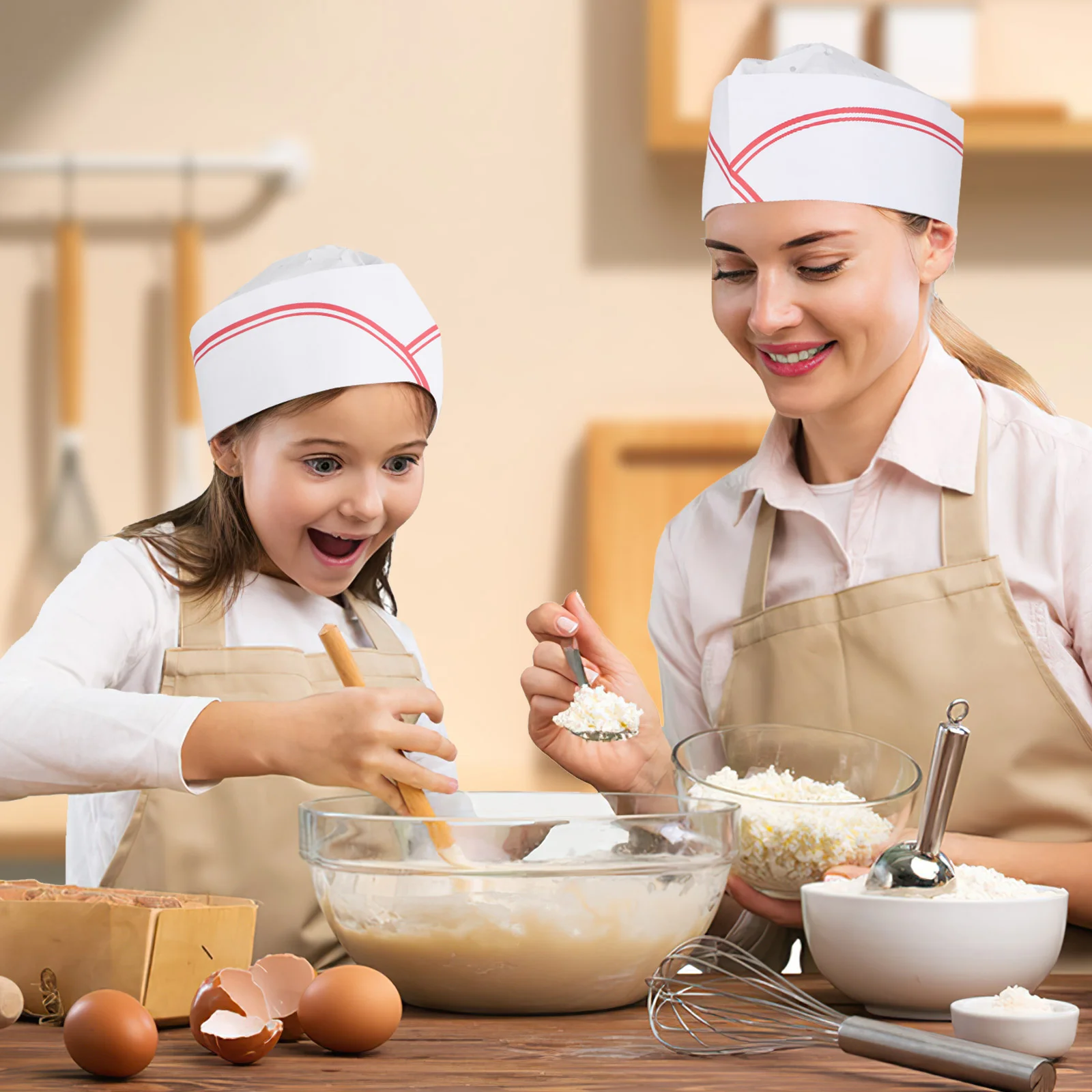 20 szt. Czapka szefa kuchni stroje szefów kuchni męskie kapelusze kuchenne do gotowania uniwersalne kostiumy papierowa restauracja jednorazowego użytku