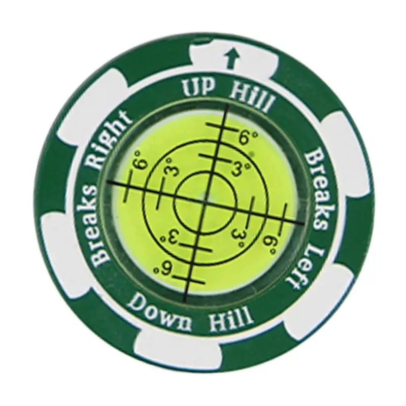 

Golf Markers For Putting Green Rustproof Zinc Alloy Glof Hat Clip Ball Marker High Precision Green Reading Aid Portable Golf