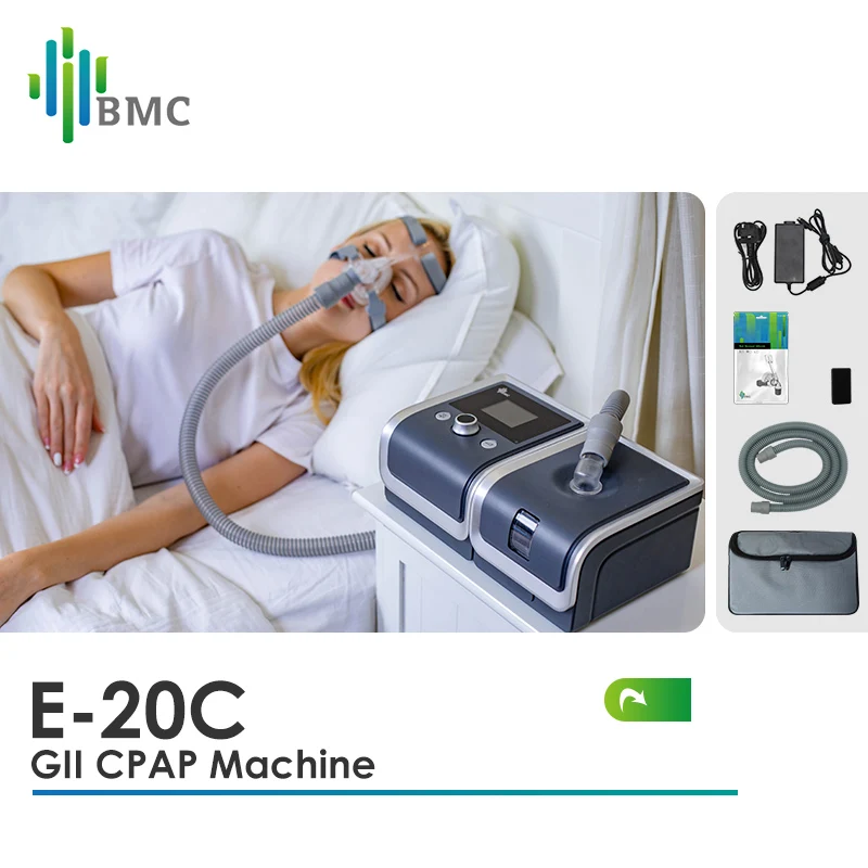 BMC CPAP Machine E-20C-H-O Mask Heated Humidifier Air Filter Hose Apparatus Portable Respirator For Sleep Apnea Anti Snoring