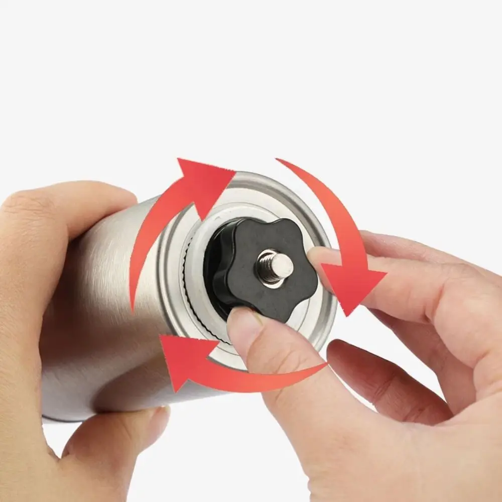 

Stainless Steel Hand Crank Coffee Grinder Adjustable Ceramic Burrs Hand Coffee Mill Handmade Professional Manual Coffee Grinder