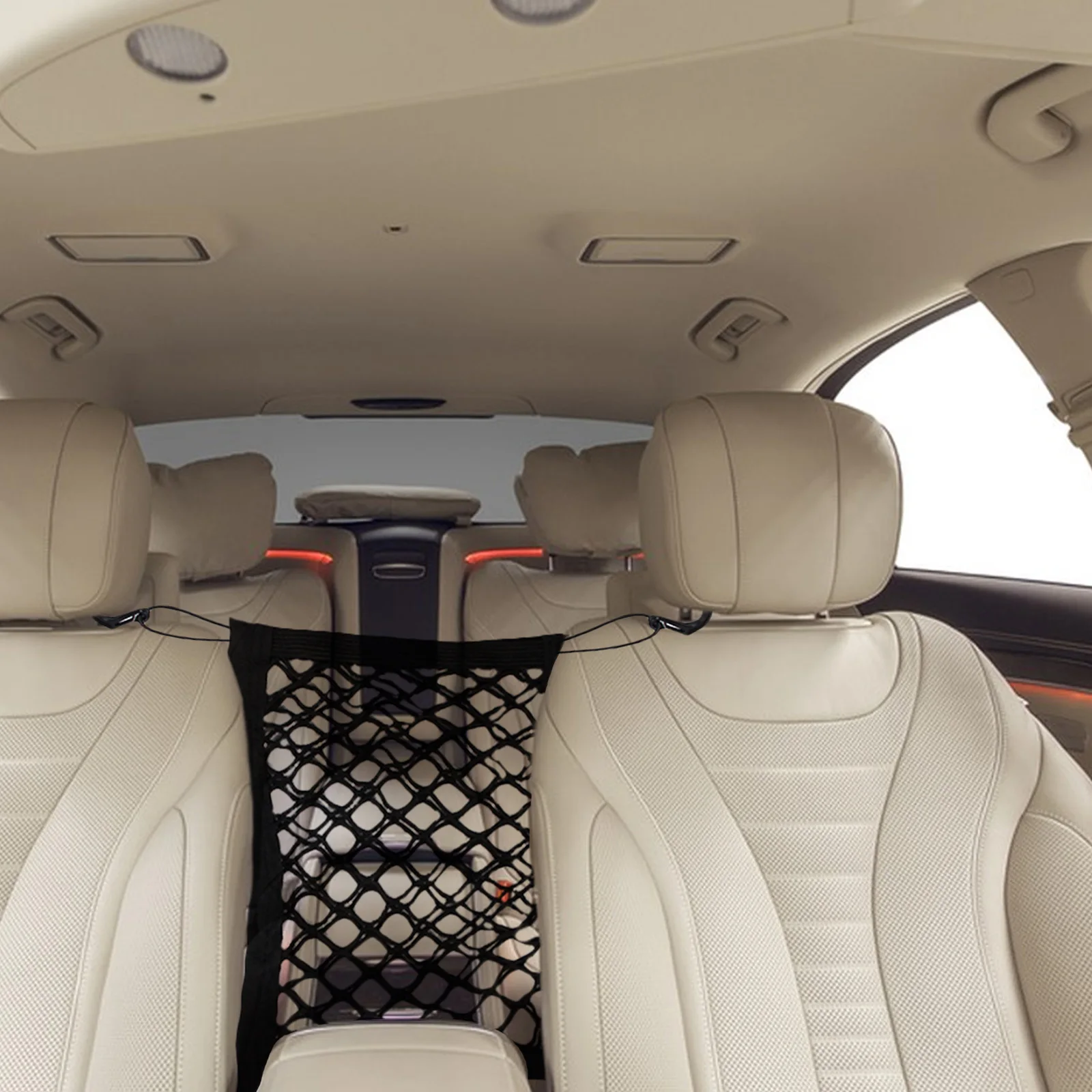 

1Pcs Oxford Pet Car Backseat Barrier Lightweight Durable Mesh Venting Dog Vehicle Fence Safety Net Dog Car Backseat Barrier