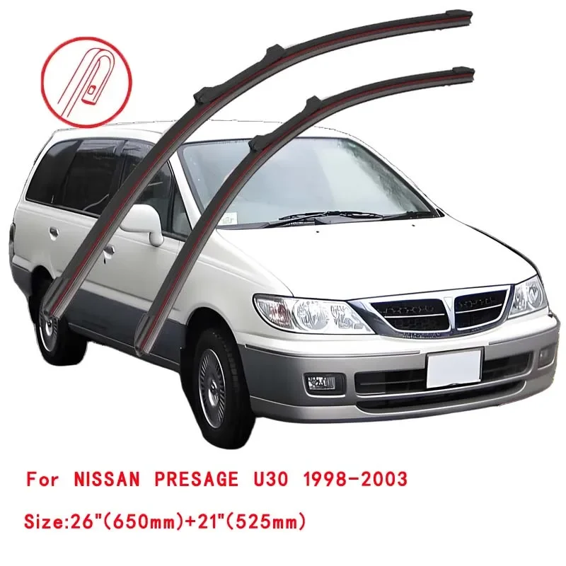 

For NISSAN PRESAGE U30 1998 1999 2000 2001 2002 2003 Windscreen Windshield Brushes Accessories Front Washer Car Wiper Blade