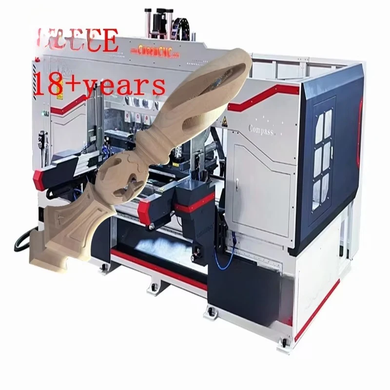 Woodworking Machine  Multifunction 5 AXIS CNC Wood Lathe X753AT Automatic Milling Turning
