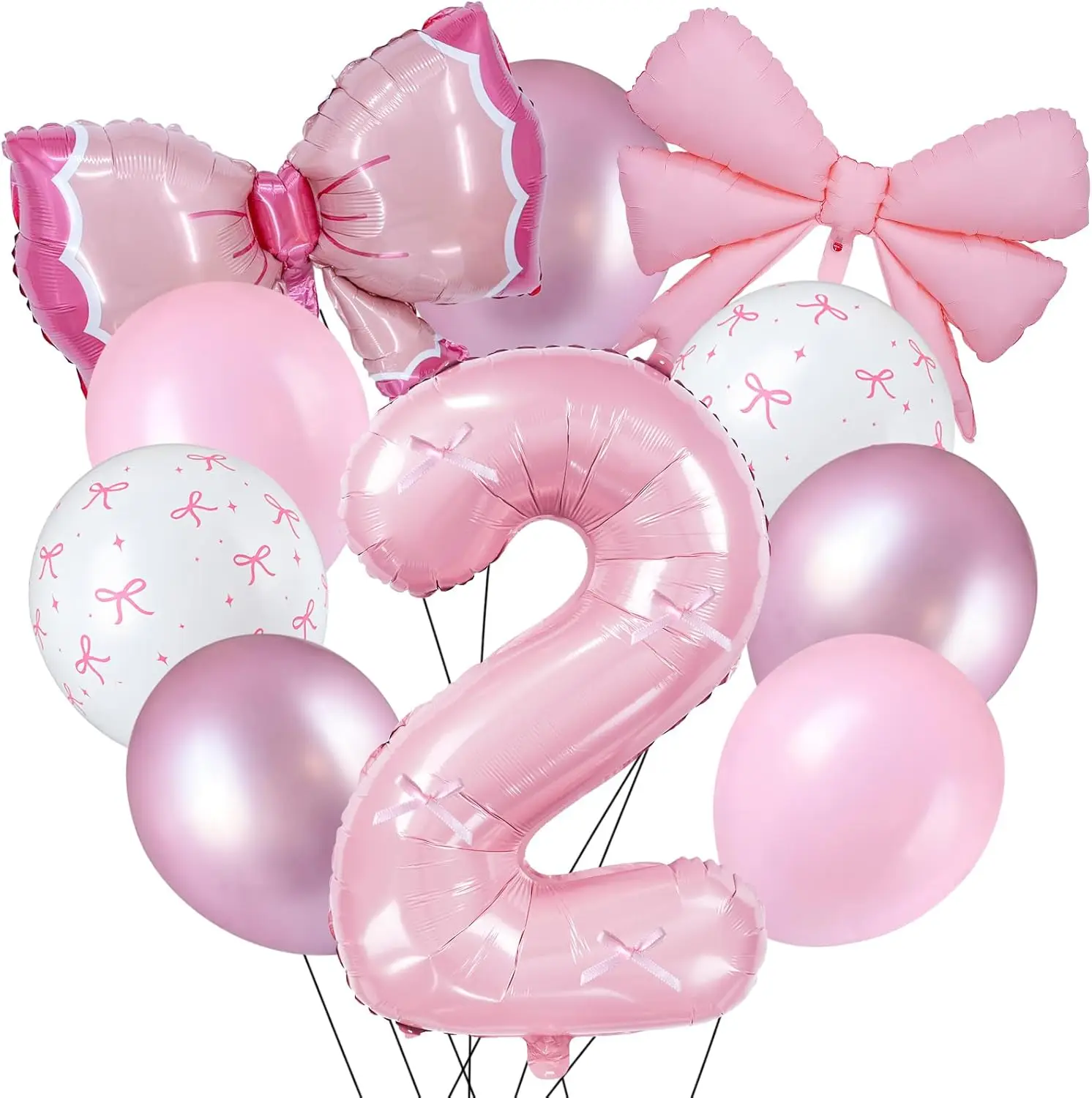 32 Zoll Bogen-Ballons Hellrosa Weiß Transparente Pastell-Ballons Mädchen Prinzessin Baby Geburtstag Hochzeit Junggesellinnenabschied Jubiläum
